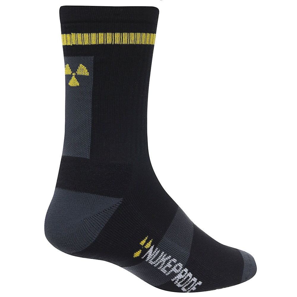 Nukeproof Blackline Sock - Black-Yellow - L/XL}, Black-Yellow