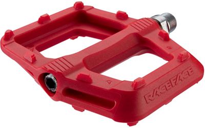 Race Face Ride Mountain Bike Pedals - Red, Red