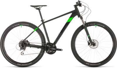 Cube Aim Race 27.5 Hardtail Mountain Bike 2020 - Black - Flashgreen - 36cm (14)