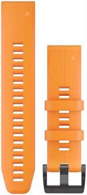 Garmin 22mm QuickFit Silicone Watch Band - Solar Flare Orange