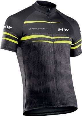 Northwave Origin Short Sleeve Jersey  - Nero/Giallo, Nero/Giallo
