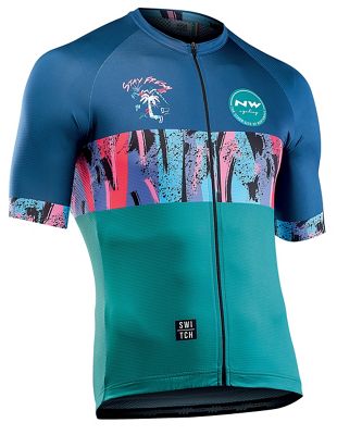 Northwave Fresh Short Sleeve Jersey  - Blue-Azure, Blue-Azure