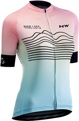 Northwave Women's Short Sleeve Blade Jersey  - Arc en ciel - XL, Arc en ciel