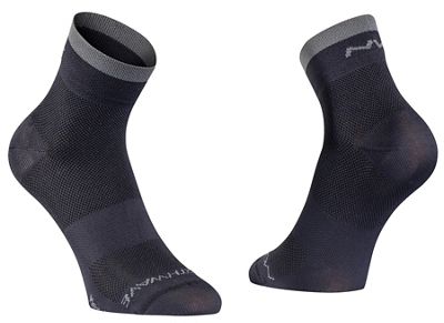 Northwave Origin Socks  - Black-DarkGrey - XS, Black-DarkGrey