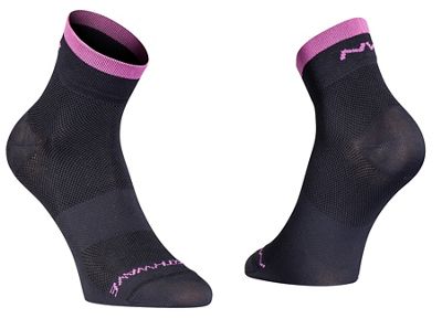 Northwave Origin Socks  - Noir/Fuchsia - XS, Noir/Fuchsia