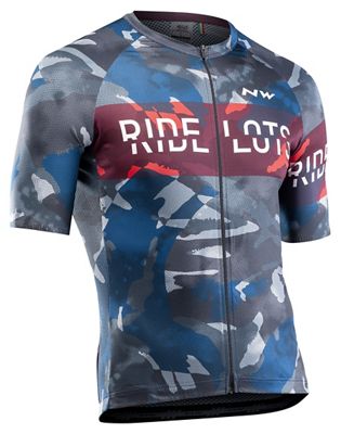 Northwave Blade Air Short Sleeve Jersey SS20 - Blue-Grey-Red - XXL}, Blue-Grey-Red