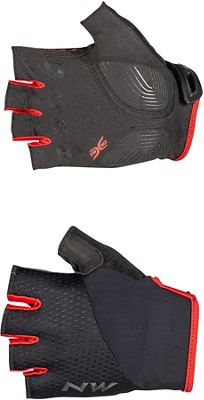 Northwave Fast Short Finger Gloves  - Nero/Rosso - M, Nero/Rosso