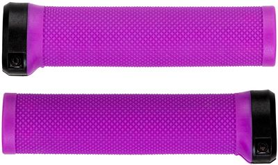 Brand-X Knurled Lock On MTB Handlebar Grips - Purple - 135mm}, Purple