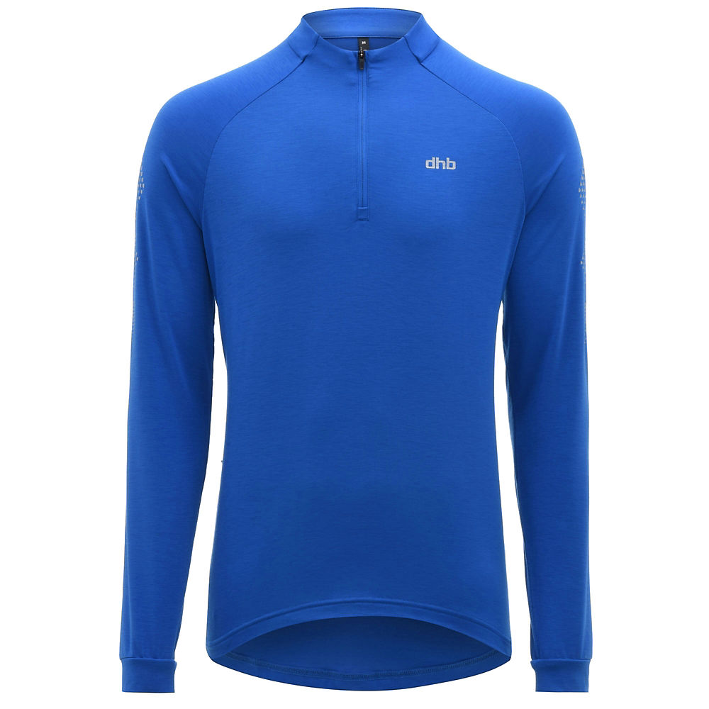 dhb Flashlight Long Sleeve Jersey - Bleu - M, Bleu