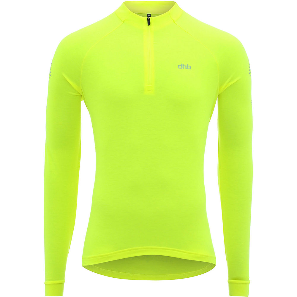 dhb Flashlight Long Sleeve Jersey - Fluro jaune - XL, Fluro jaune