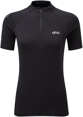 dhb Flashlight Womens Short Sleeve Jersey - Black - UK 12}, Black