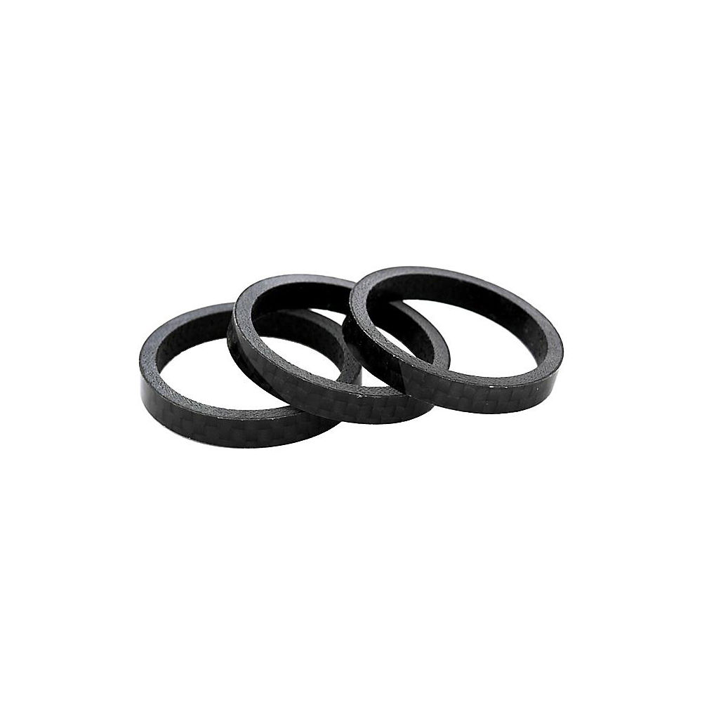 Brand-X Carbon Headset Spacers (3x5mm) - Black - 1.1/8", Black