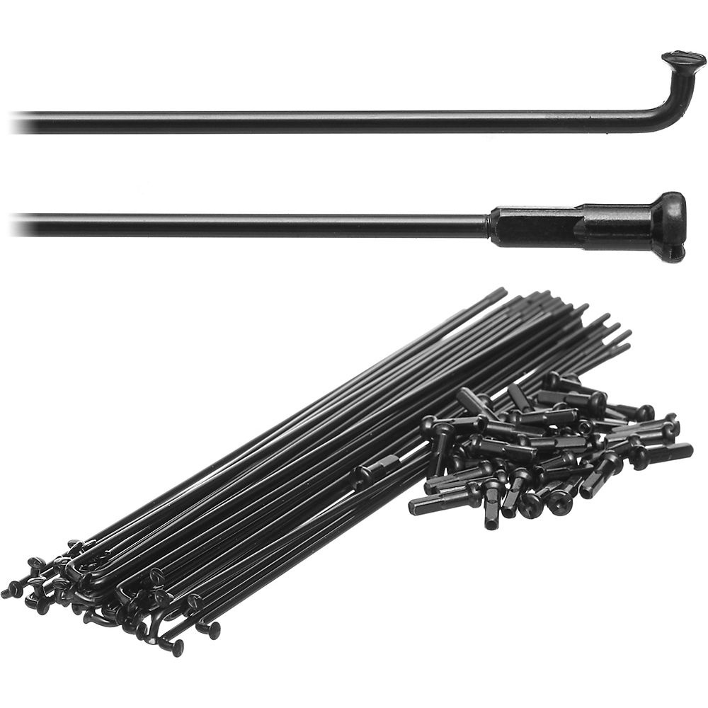 Circle BMX Steel Spokes - Noir plat