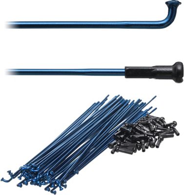 Proper Double Butted Spokes - Trans Bleu, Trans Bleu