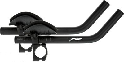 Prime J-Bend Clip-On Aero Bars - Black - 22.2mm}, Black