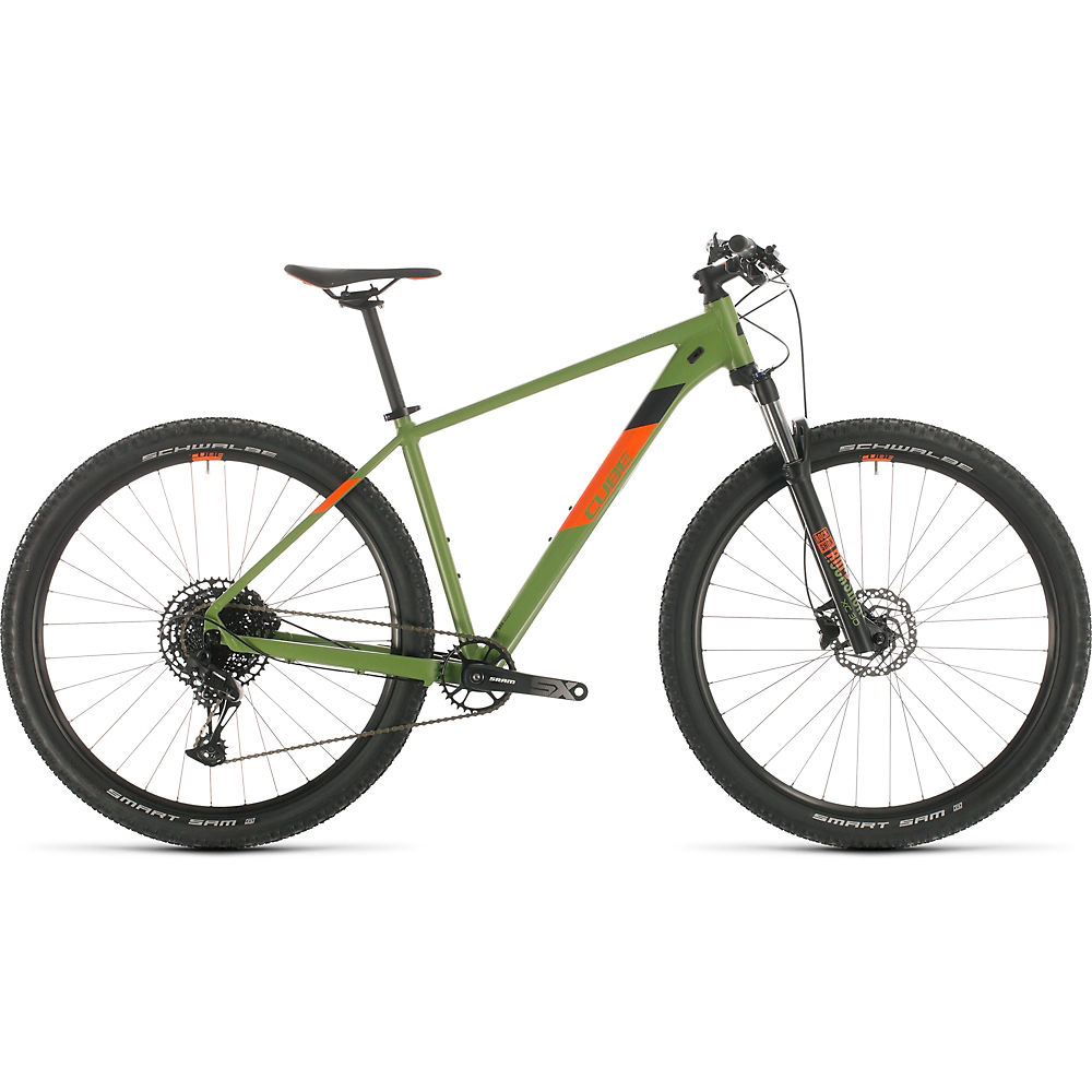 Cube Analog 27.5 Hardtail Bike 2020 - Green - Orange - 40cm (16)