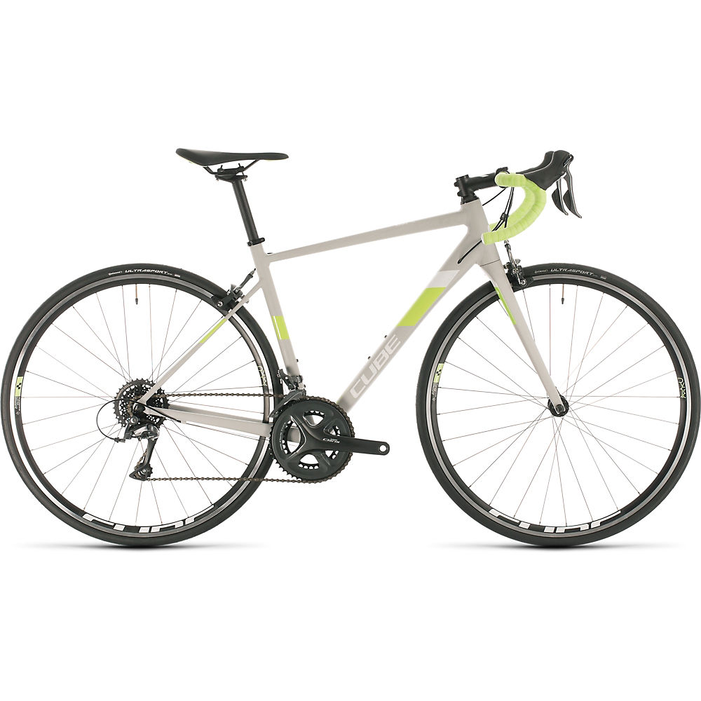 Cube Axial WS Womens Road Bike 2020 - Lightgrey - Green - 47cm (18.5)