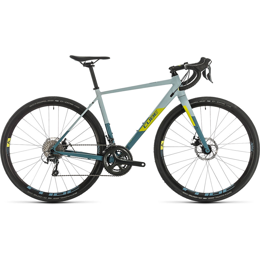 Cube Nuroad WS Womens Road Bike 2020 - Greyblue - Lime - 58cm (22.75)