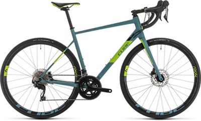 Cube Attain SL Road Bike 2020 - Bluegrey - Green - 50cm (19.5)