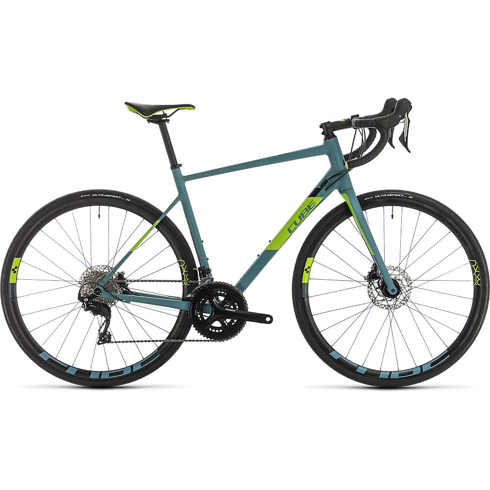 Cube Attain SL Road Bike 2020 - Bluegrey - Green - 50cm (19.5)