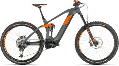 Cube Stereo Hybrid 160 HPC TM 625 27.5 E-Bike 2020 - Gris - Orange - 46cm (18)