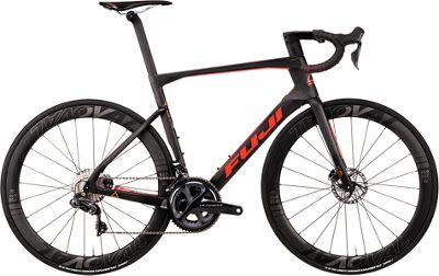 Fuji Transonic 2.1 Disc Road Bike 2020 - Satin Carbon - Red Orange - 52cm (20.5"), Satin Carbon - Red Orange