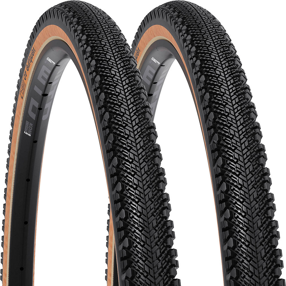 WTB Venture TCS Tan Gravel Tyres (Pair) - Negro} - 700c}, Negro}