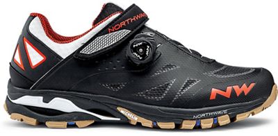Northwave Spider Plus 2 MTB Shoes 2020 - Black-Off White-Orange - EU 43, Black-Off White-Orange