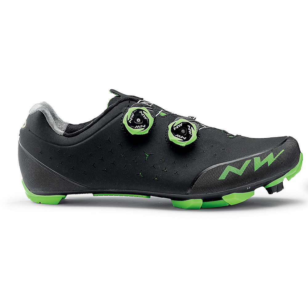 Northwave Rebel MTB Shoes 2020 – Black-Green – EU 40, Black-Green