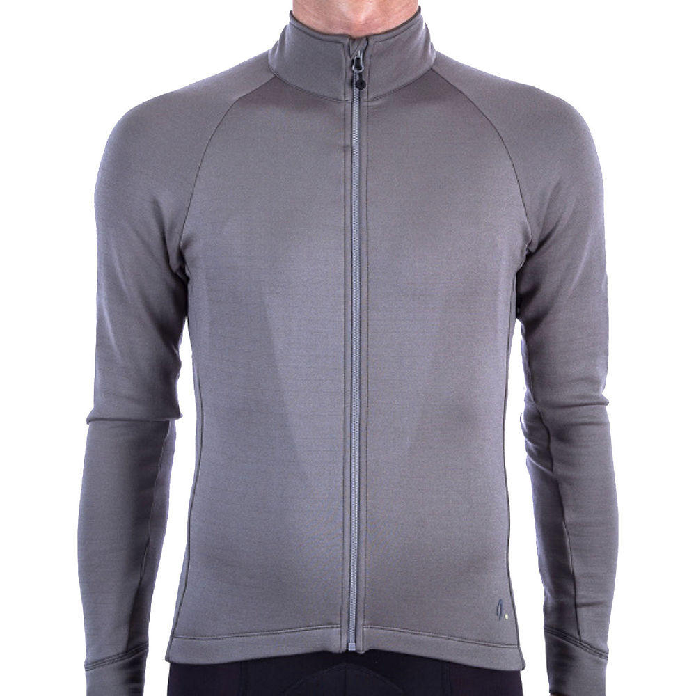 Isadore Thermerino Long Sleeve Jersey 2.0 2019 - Castle Grey - XL, Castle Grey