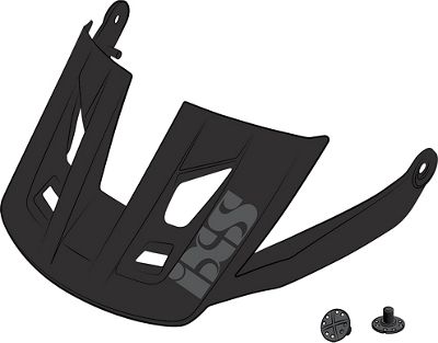 IXS Trigger AM Helmet Visor + Pins 2020 - Noir - S/M