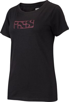 IXS Women's Brand Tee 2020 - Black-Aubergine