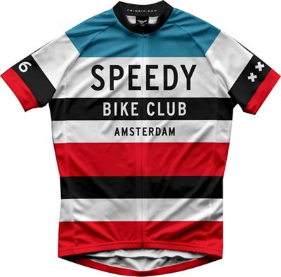 Twin Six The SBC Amsterdam Short Sleeve Jersey - Rouge/Multi - XXL