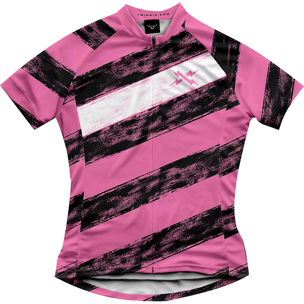 Image of Twin Six Women's The Masher Short Sleeve Jersey - Rose - XS, Rose