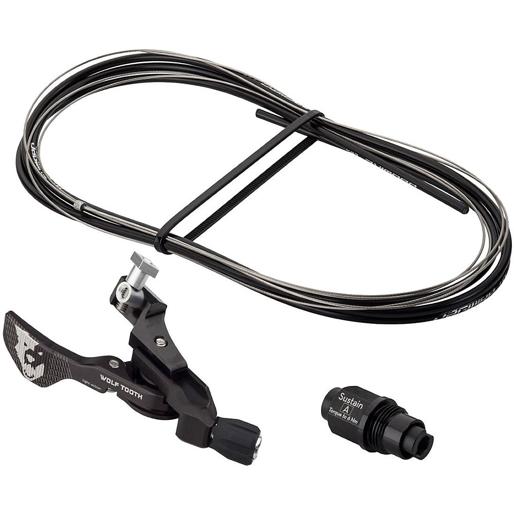 Wolf Tooth ReMote Sustain Dropper Seatpost Lever - Black - Reverb B / Shim IS-AB}, Black
