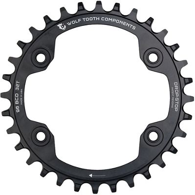 Wolf Tooth M9000 Chainring - Noir - 4-Bolt, Noir