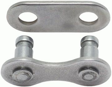 KMC Snap-On EPT Single Speed Chain Connector - Silver - Wide}, Silver