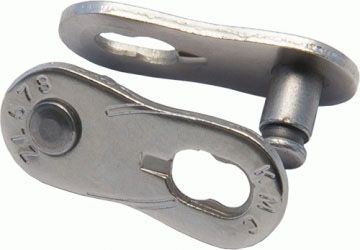 KMC Z1EHX EPT Missing Link Chain Connector - Silver - Wide, Silver