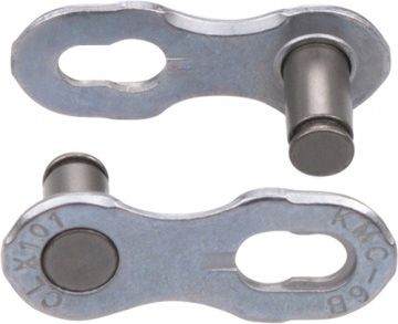 KMC 101NR EPT Missing Link Chain Connector - Silver - 1/2 x 1/8, Silver