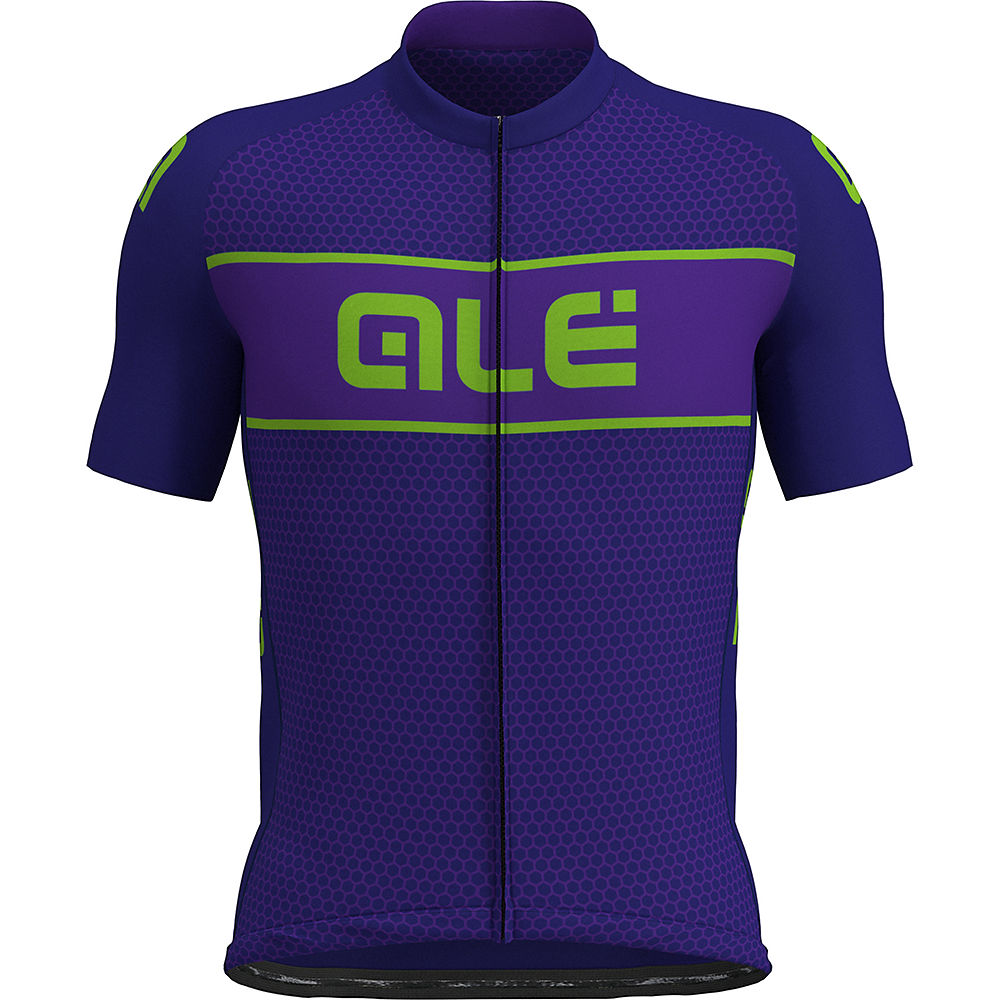 Alé Prime Short Sleeve Hive Jersey - Purple Hive