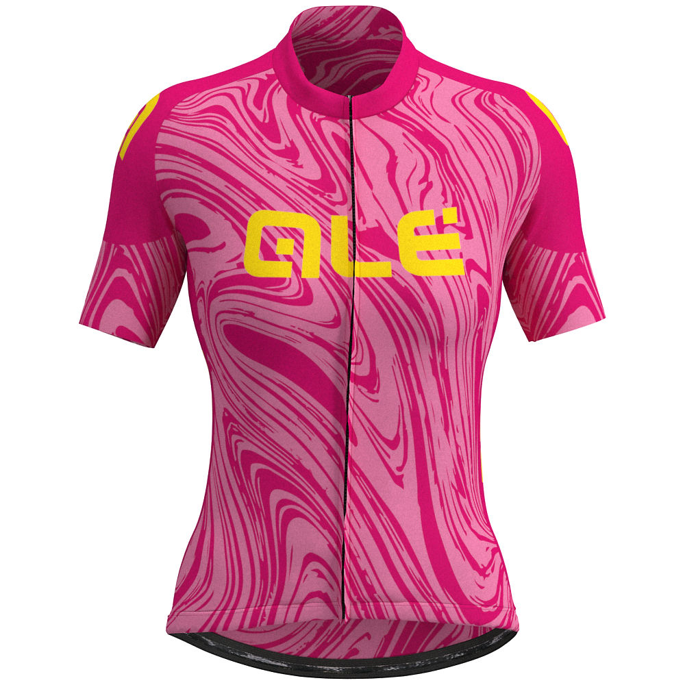 Alé Women's Prime Swirl Short Sleeve Jersey - Pink Swirl