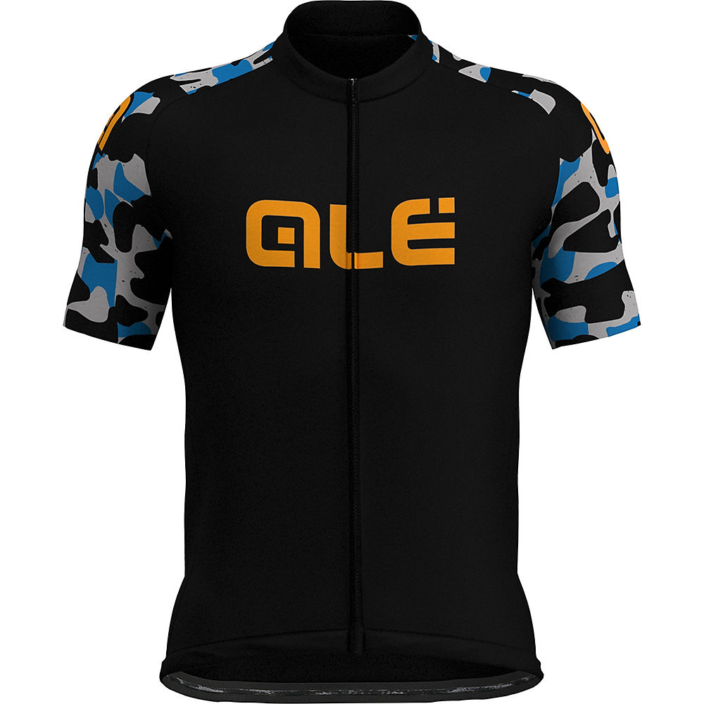 Alé Prime Short Sleeve Camo Jersey - Black-Grey Camo