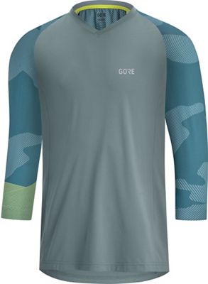 Gore Wear C5 Trail 3-4 Jersey  - Nordic Blue-Citrus Green, Nordic Blue-Citrus Green