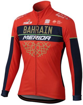 Sportful Bahrain-Merida 2018 Protection Jacket - Red-Blue