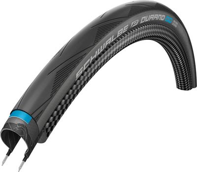 Schwalbe Durano DD SnakeSkin Folding Road Tyre - Black - 700c}, Black