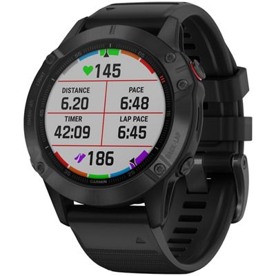 Garmin Fenix 6 Pro Multisport GPS Watch - Black, Black