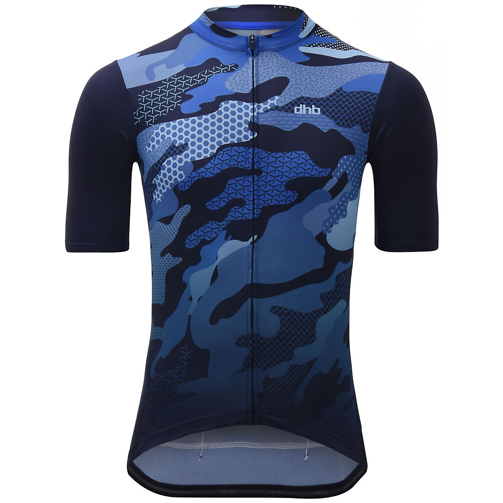 dhb Blok Short Sleeve Jersey - Blue Camo - Marine-Bleu, Marine-Bleu