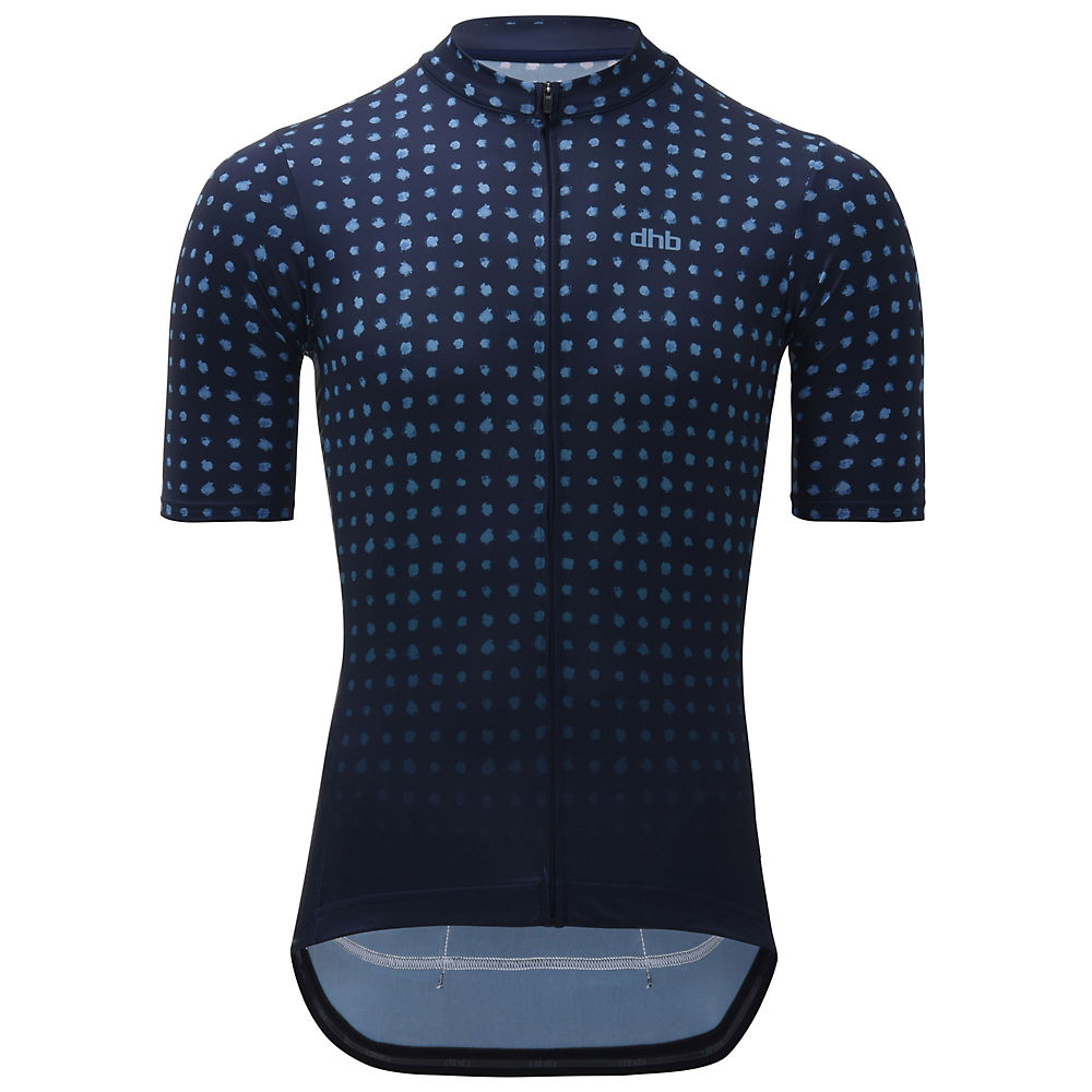 dhb Blok Short Sleeve Jersey - Micro Dot - Marine - XL, Marine