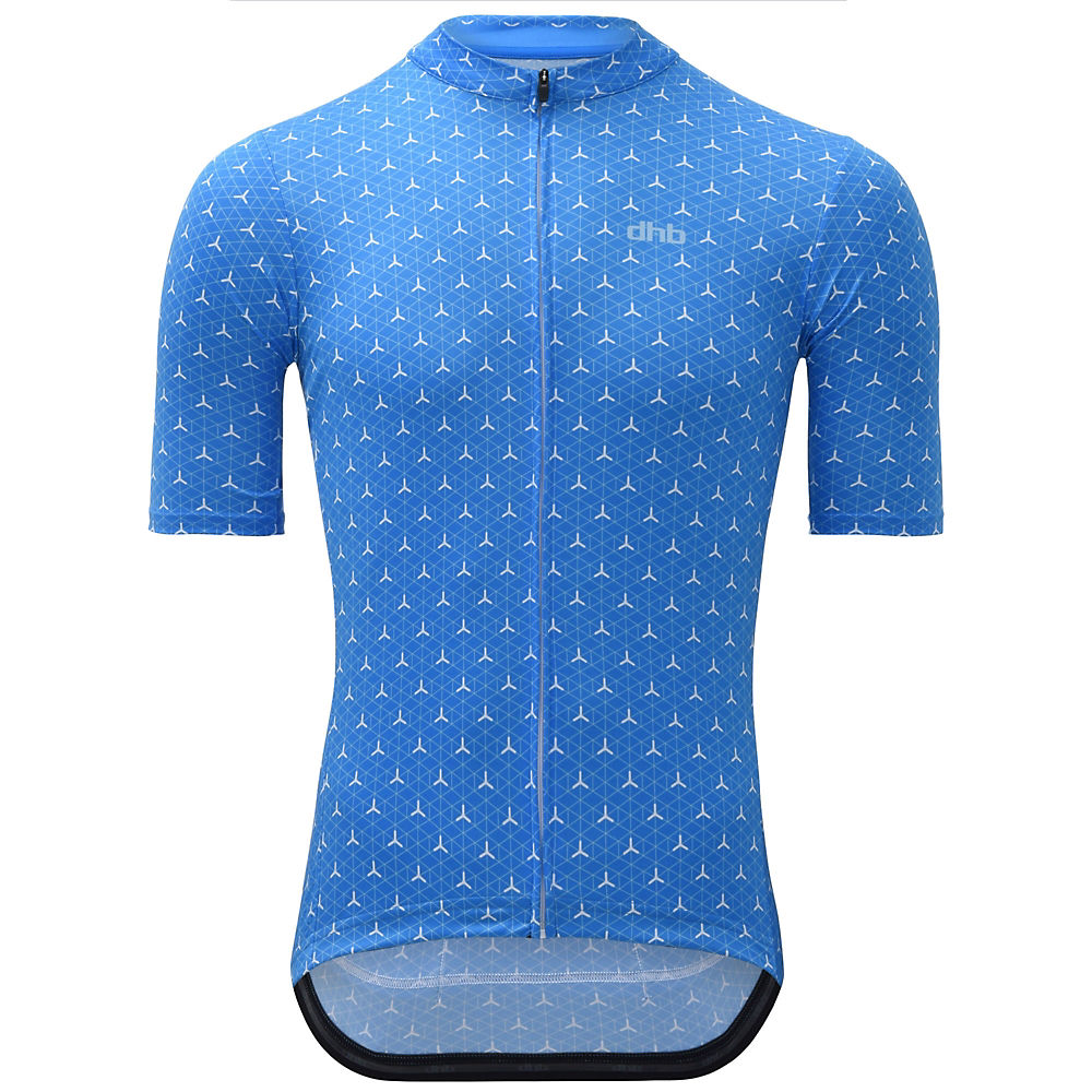dhb Blok Short Sleeve Jersey - Delta - Bleu/Blanc - XS, Bleu/Blanc