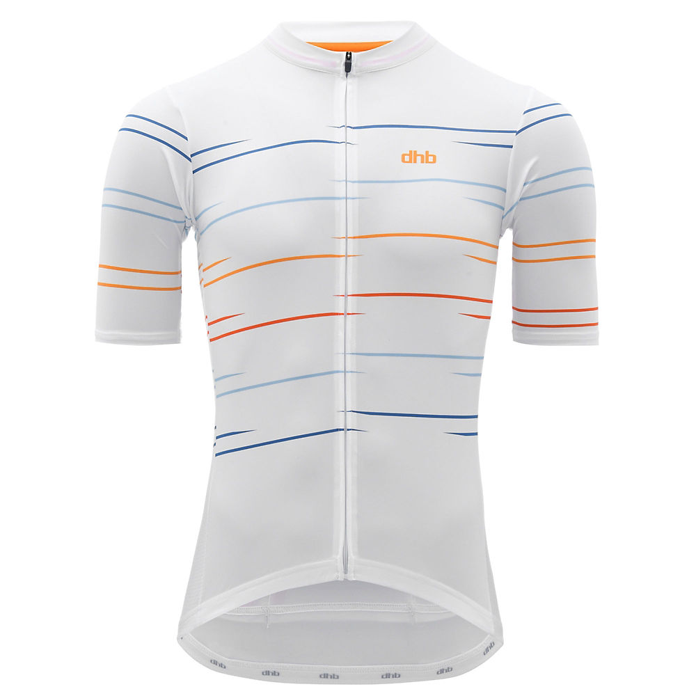 dhb Classic Short Sleeve Jersey - Momentum - Blanc - XS, Blanc